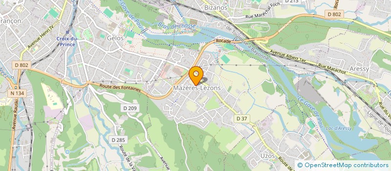 localisation de l'entreprise MONSIEUR XAVIER FRENEAU à MAZERES-LEZONS