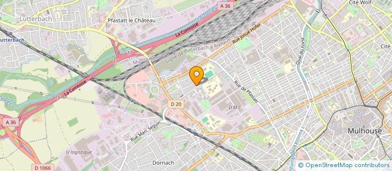 localisation de l'entreprise MONSIEUR XAVIER FROGET  MULHOUSE