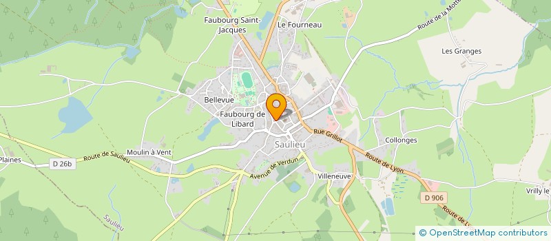 localisation de l'entreprise MONSIEUR XAVIER FROMAGET à SAULIEU