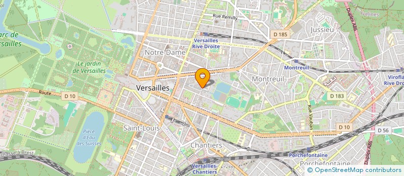 localisation de l'entreprise MONSIEUR XAVIER FURET  VERSAILLES