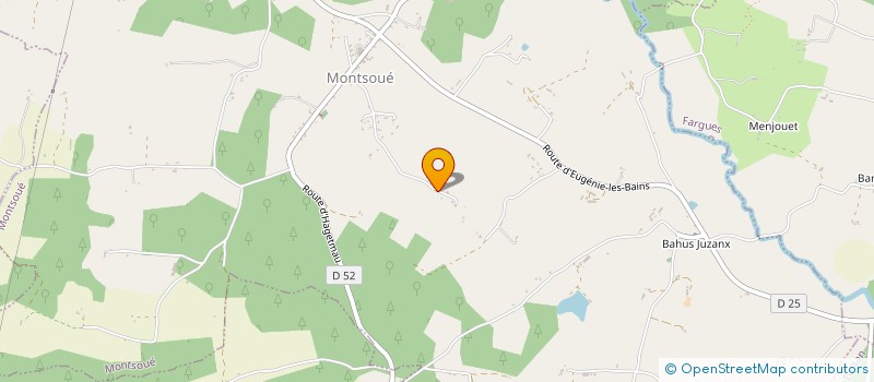 localisation de l'entreprise MONSIEUR XAVIER GABASTON  MONTSOUE