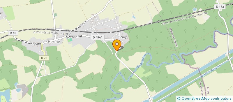 localisation de l'entreprise MONSIEUR XAVIER GABORIT  HERME