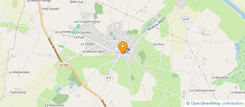 localisation de l'entreprise MONSIEUR XAVIER GAIGNARD  CHAUVE