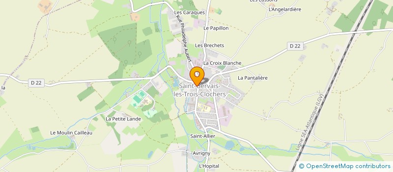 localisation de l'entreprise MONSIEUR XAVIER GAILLARD  SAINT-GERVAIS-LES-TROIS-CLOCHERS