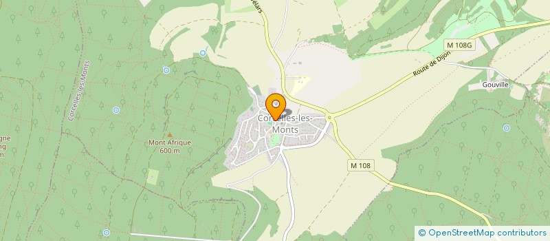 localisation de l'entreprise MONSIEUR XAVIER GAILLARD  CORCELLES-LES-MONTS