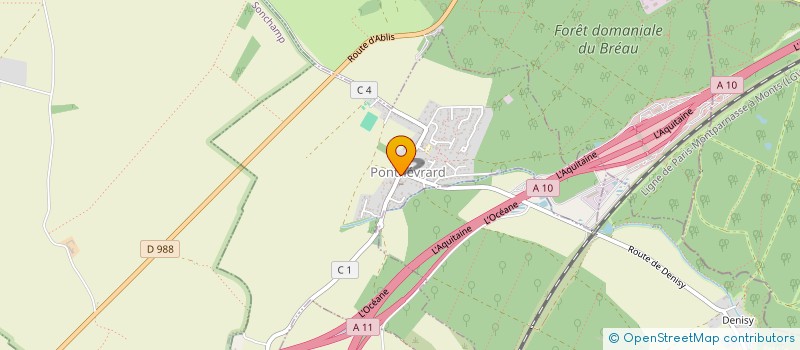 localisation de l'entreprise MONSIEUR XAVIER GALAUD  PONTHEVRARD