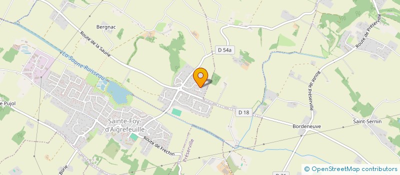 localisation de l'entreprise MONSIEUR XAVIER GAMEL  SAINTE-FOY-D'AIGREFEUILLE