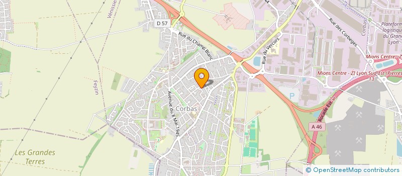 localisation de l'entreprise MONSIEUR XAVIER GARCIA à CORBAS