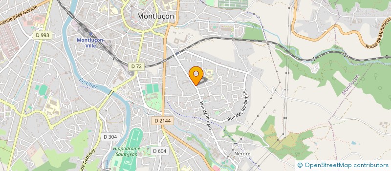 localisation de l'entreprise MONSIEUR XAVIER GARLENQ  MONTLUCON