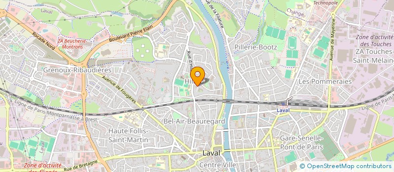 localisation de l'entreprise MONSIEUR XAVIER GAUDICHE à LAVAL