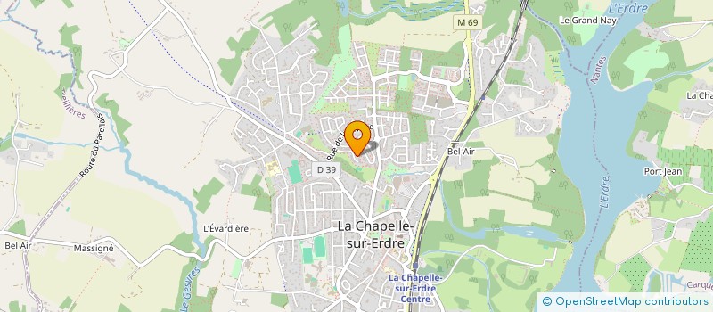 localisation de l'entreprise MONSIEUR XAVIER GAUTHIER à LA CHAPELLE-SUR-ERDRE