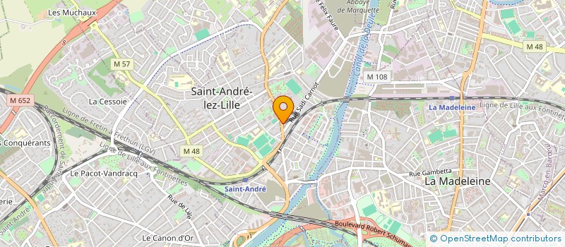 localisation de l'entreprise MONSIEUR XAVIER GEHIN  SAINT-ANDRE-LEZ-LILLE