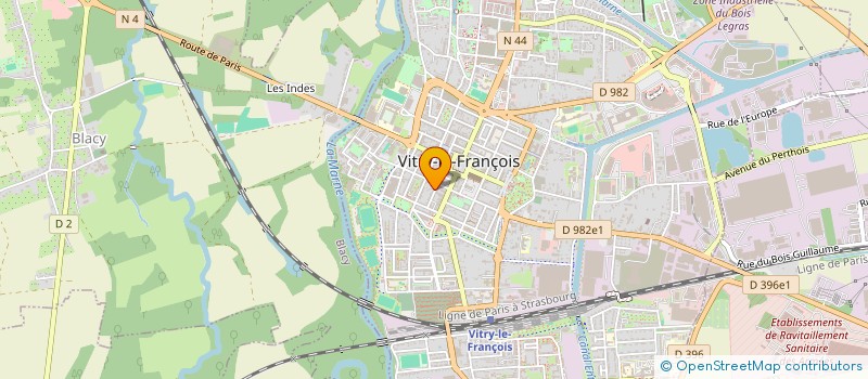 localisation de l'entreprise MONSIEUR XAVIER GEOFFROY à VITRY-LE-FRANCOIS