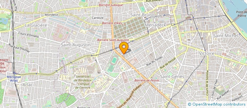 localisation de l'entreprise MONSIEUR XAVIER GEORGE  BORDEAUX