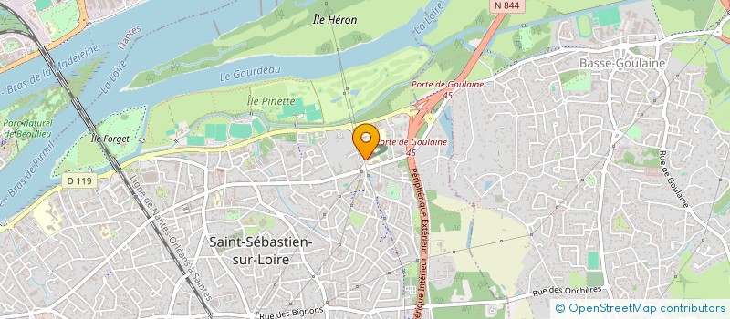 localisation de l'entreprise MONSIEUR XAVIER GEORGES BAGLIN  SAINT-SEBASTIEN-SUR-LOIRE