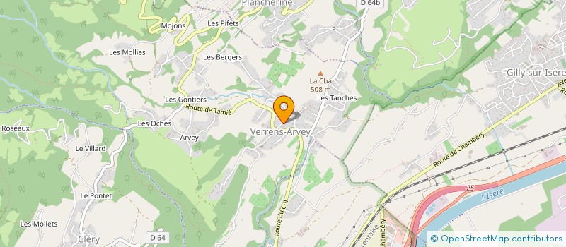 localisation de l'entreprise MONSIEUR XAVIER GERAUD  GILLY-SUR-ISERE