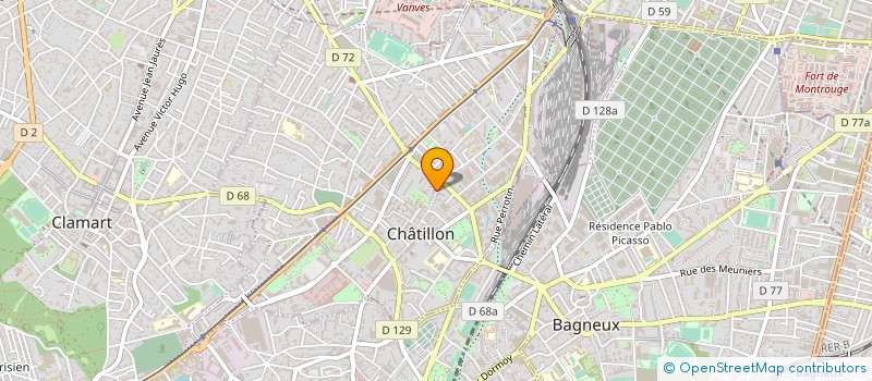 localisation de l'entreprise MONSIEUR XAVIER GERVAISE à CHATILLON