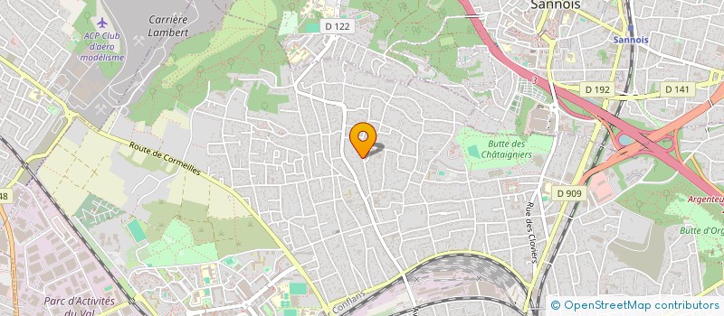 localisation de l'entreprise MONSIEUR XAVIER GIBAUT  ARGENTEUIL