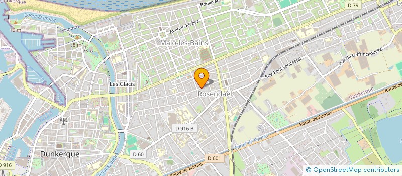 localisation de l'entreprise MONSIEUR XAVIER GICHTENAERE à DUNKERQUE