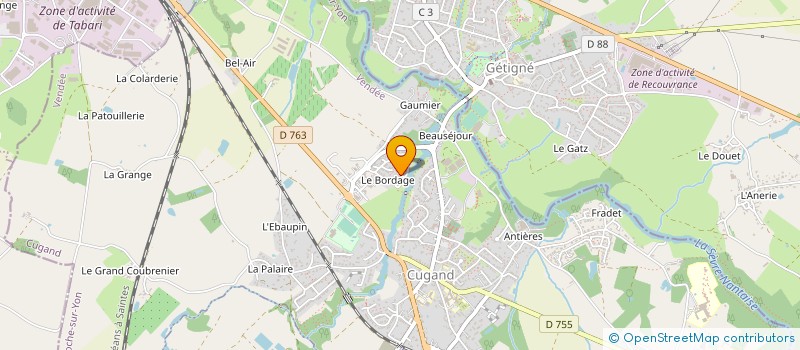localisation de l'entreprise MONSIEUR XAVIER GILMONT à CUGAND