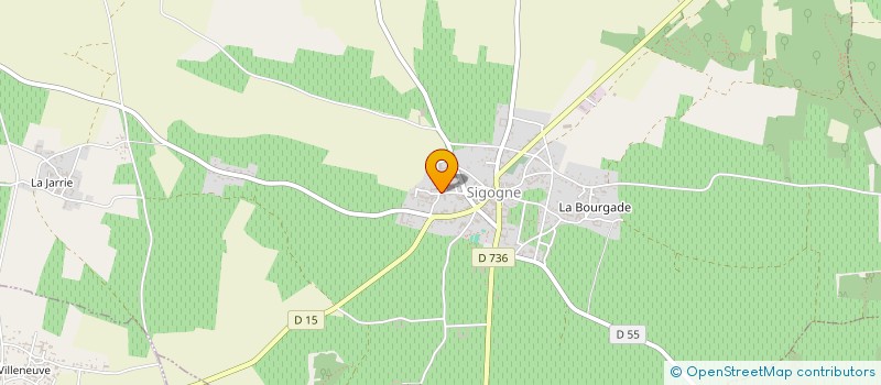 localisation de l'entreprise MONSIEUR XAVIER GIRARD à SIGOGNE