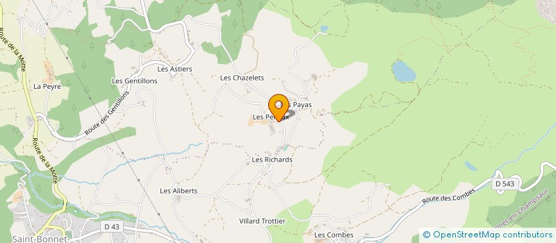 localisation de l'entreprise MONSIEUR XAVIER GIRAUD à SAINT-BONNET-EN-CHAMPSAUR