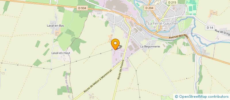 localisation de l'entreprise MONSIEUR XAVIER GIRAUDOT  LA FERTE-GAUCHER