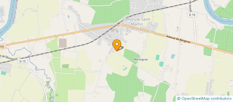 localisation de l'entreprise MONSIEUR XAVIER GIRESSE  LAMONZIE-SAINT-MARTIN