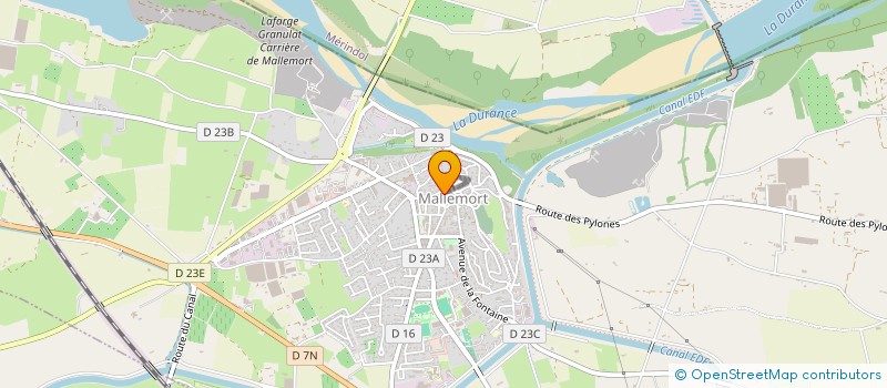 localisation de l'entreprise MONSIEUR XAVIER GIUBEGA  MALLEMORT