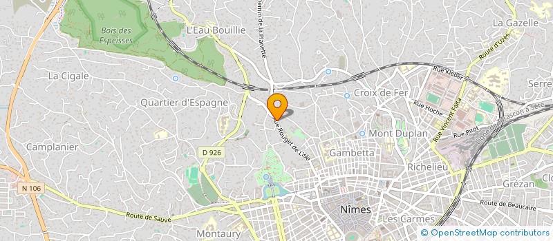 localisation de l'entreprise MONSIEUR XAVIER GLABASNIA à NIMES