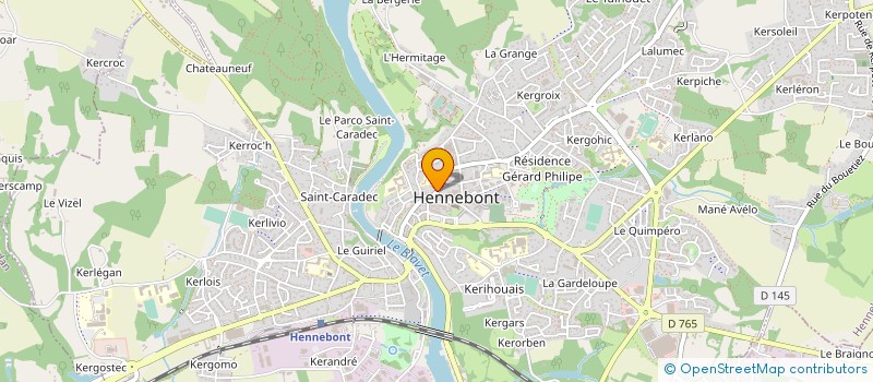 localisation de l'entreprise MONSIEUR XAVIER GLEICHMANN à HENNEBONT