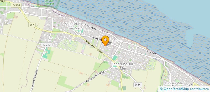 localisation de l'entreprise MONSIEUR XAVIER GODET  SAINT-AUBIN-SUR-MER