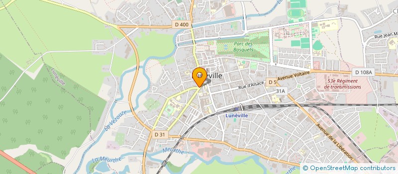 localisation de l'entreprise MONSIEUR XAVIER GODICHE  LUNEVILLE