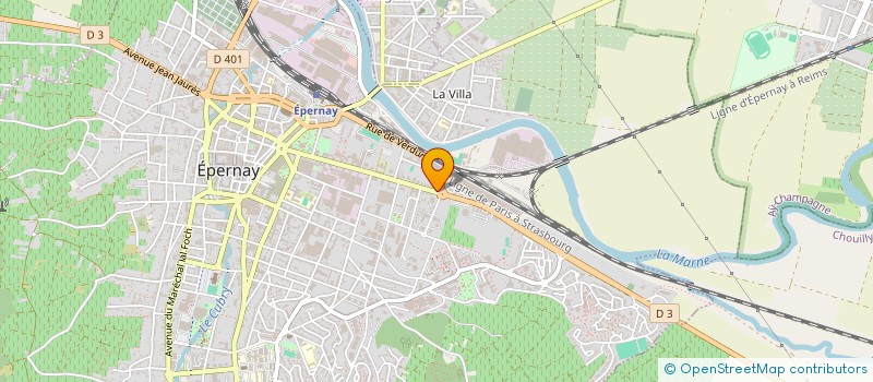 localisation de l'entreprise MONSIEUR XAVIER GONET  EPERNAY