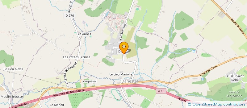 localisation de l'entreprise MONSIEUR XAVIER GOSSELIN  DANESTAL