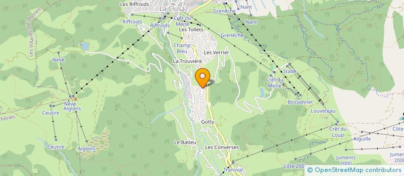 localisation de l'entreprise MONSIEUR XAVIER GOSZKA à LA CLUSAZ