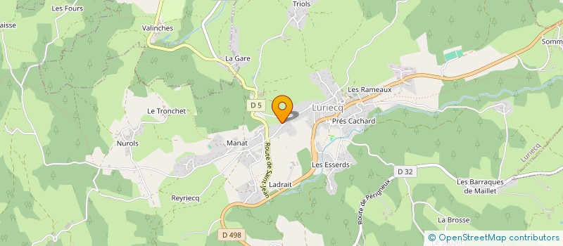 localisation de l'entreprise MONSIEUR XAVIER GOURBEYRE  LURIECQ