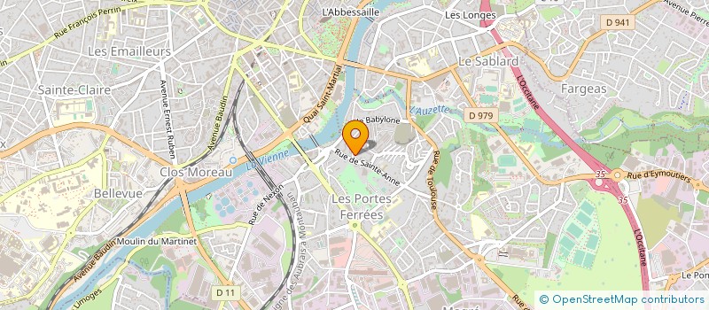 localisation de l'entreprise MONSIEUR XAVIER GOURRIN à LIMOGES