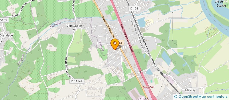 localisation de l'entreprise MONSIEUR XAVIER GOURY  CADAUJAC