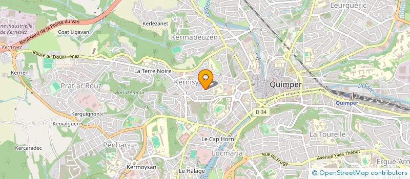 localisation de l'entreprise MONSIEUR XAVIER GRATECAP à QUIMPER