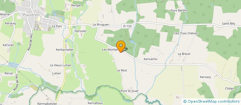 localisation de l'entreprise MONSIEUR XAVIER GRENIE  PLUMELEC