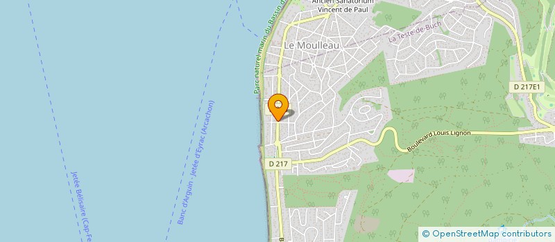 localisation de l'entreprise MONSIEUR XAVIER GRIMAUD à LA TESTE-DE-BUCH