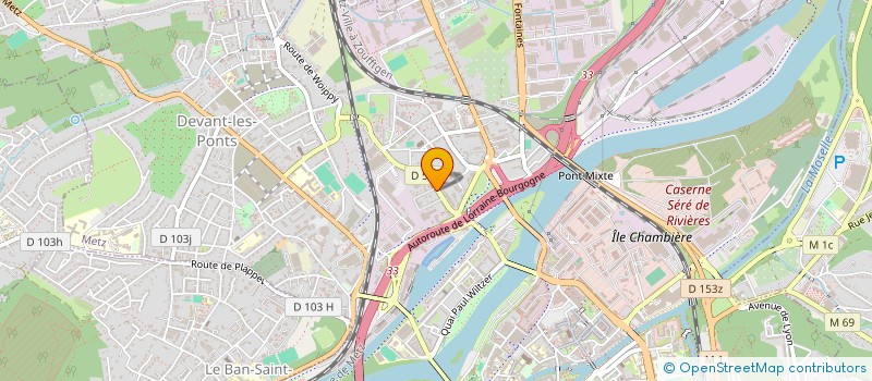 localisation de l'entreprise MONSIEUR XAVIER GRIVEL  METZ