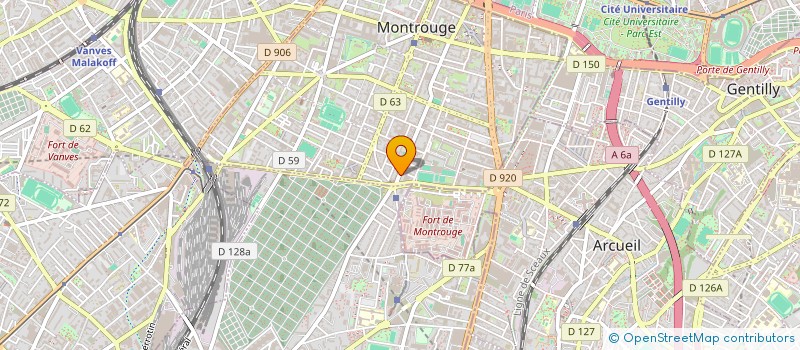 localisation de l'entreprise MONSIEUR XAVIER GROSBOIS  MONTROUGE