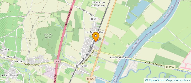 localisation de l'entreprise MONSIEUR XAVIER GROSPELLIER  FLEURVILLE