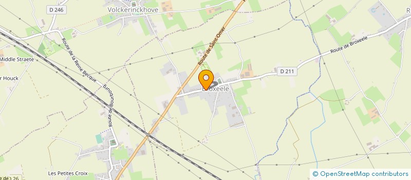 localisation de l'entreprise MONSIEUR XAVIER GRYSELEYN  BOLLEZEELE