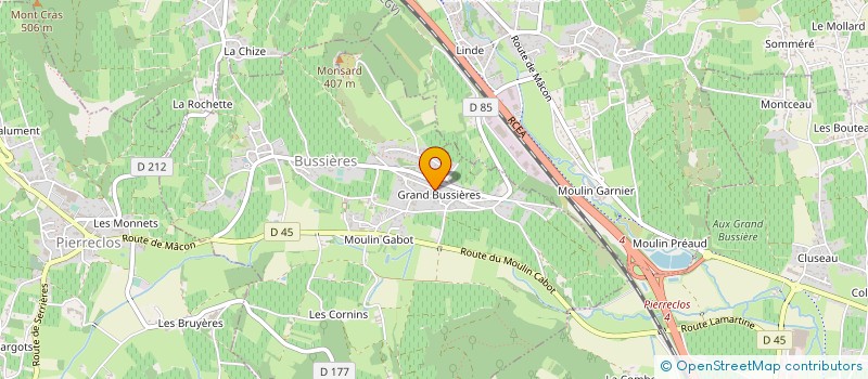 localisation de l'entreprise MONSIEUR XAVIER GUERIN  BUSSIERES