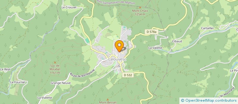 localisation de l'entreprise MONSIEUR XAVIER GUERIN  LALOUVESC