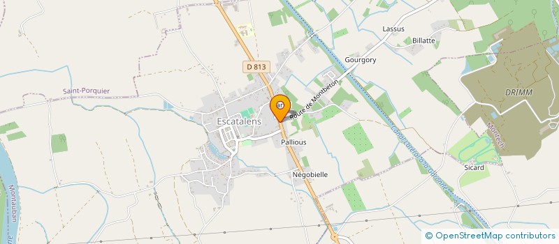 localisation de l'entreprise MONSIEUR XAVIER GUIBBERT  ESCATALENS