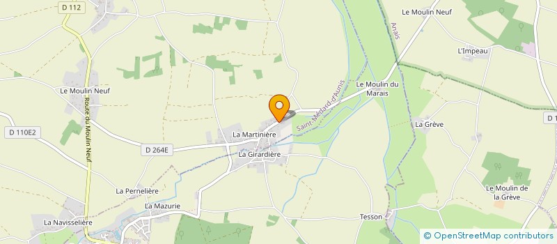 localisation de l'entreprise MONSIEUR XAVIER GUIGNEUX  SAINT-MEDARD-D'AUNIS